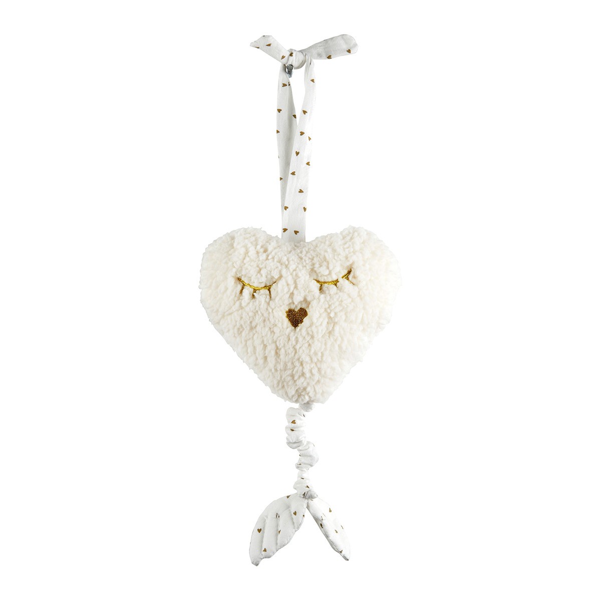 PELUCHE MUSICALE COEUR MATHILDE M 12 X 11 X 6 CM