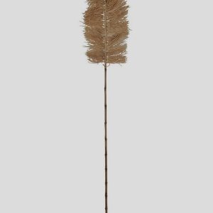 PLUME DECORATIVE SUR TIGE DE BAMBOU ET FIBRES NATURELLES 25 X 200 CM