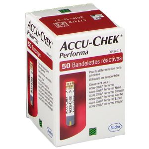 bandelettes Accu-Chek Performa