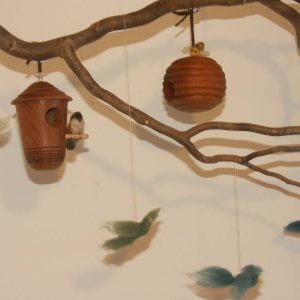 Ruche en bois décorative